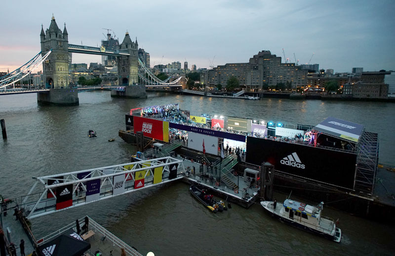 butlers wharf pier adidas football creator dock