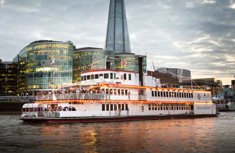 dixie queen boat river thames shard