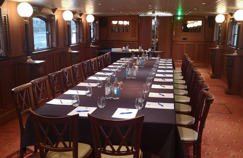 thames luxury charters 2019 spring cruise edwardian boardroom layout