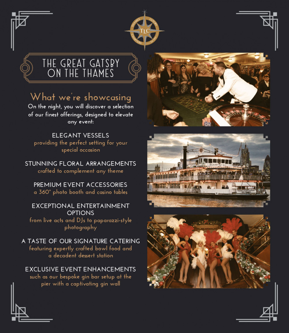 great gatsby thames showcasing